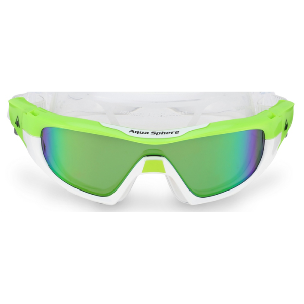 Очки для плавания Vista Pro (зеркальные, зеленые линзы; bright green/white)